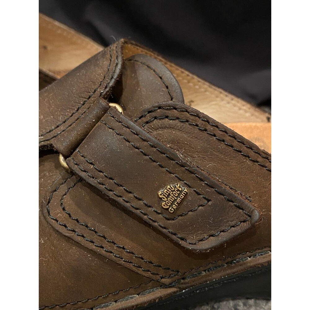 Finn Comfort Women’s German Leather Mules Slip On Clogs 37 - Picture 6 of 7